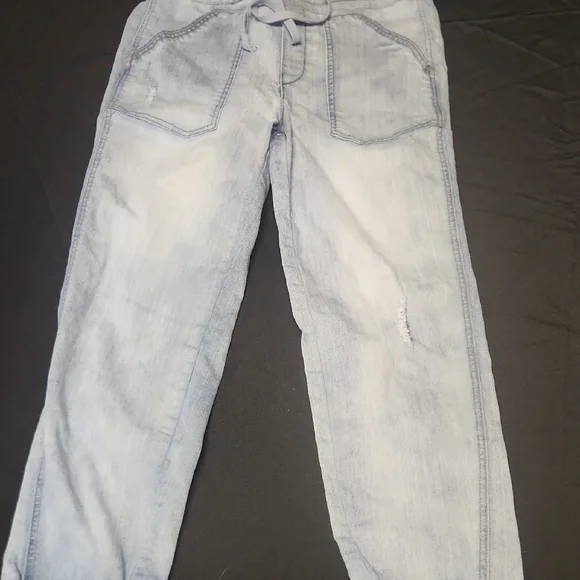 Wit & Wisdom Light Blue Distressed Jeans - Picture 1 of 7